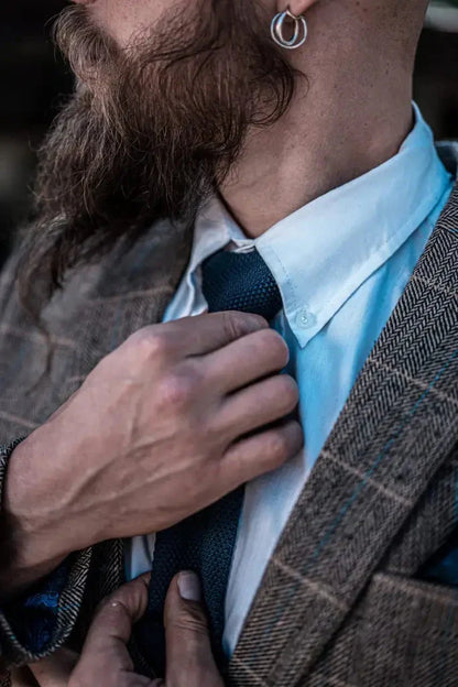 Heren dubbelgeknoopt driedelig pakset – Klassieke Britse stijl voor bruiloft, zaken & feestelijke gelegenheden