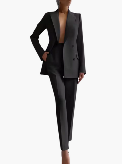 Damen Business Anzug Zweiteiler – Eleganter Blazer & Hose für Büro und Alltag