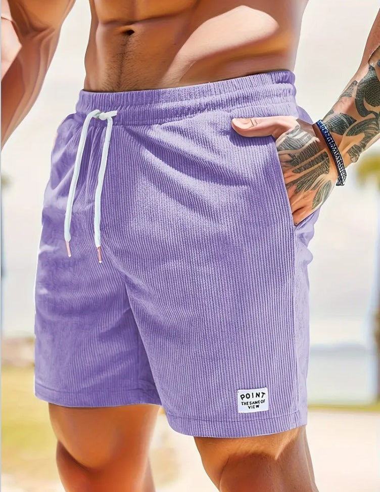 Herren Schnür-Cord-Shorts – Sportlich & Modisch für Freizeit und Fitness