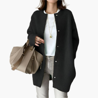 Damen Strickjacke im Oversize-Look – Modischer Casual Cardigan für Alltag und Büro