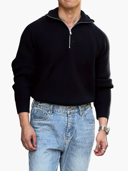 Herren Pullover mit Reißverschluss – Moderner Freizeitstil für Herbst und Winter