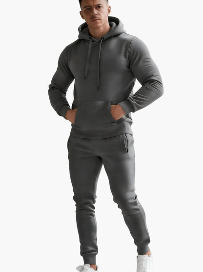 Herren Kapuzenpullover Trainingsanzug Set – Sportlich & Modern für Alltag und Fitness