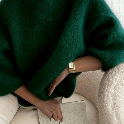 Damen Pullover im eleganten Oversized-Stil für Herbst und Winter