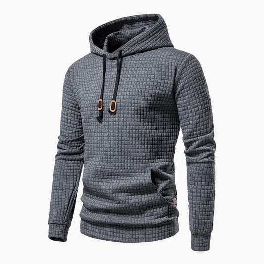 Herren Kapuzenpullover Kariert – Moderner Freizeit-Hoodie für Alltag und Sport