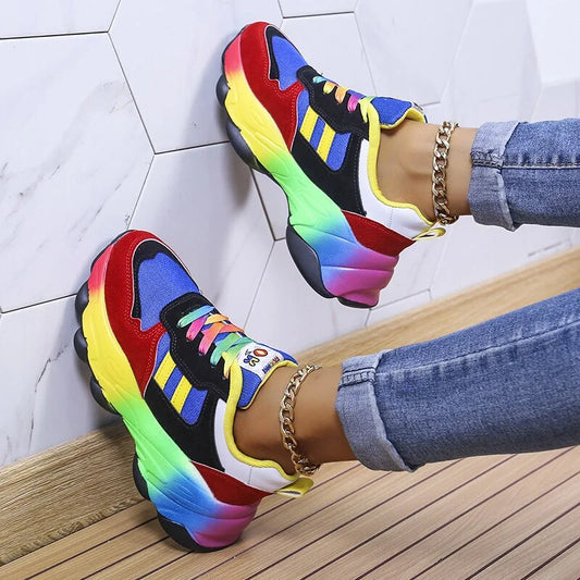Ritva - Regenboog Orthopedische Sneakers