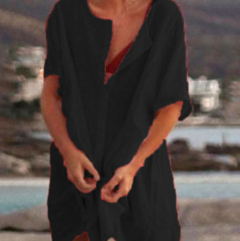 Garry – Lockeres Kragenloses Hemd