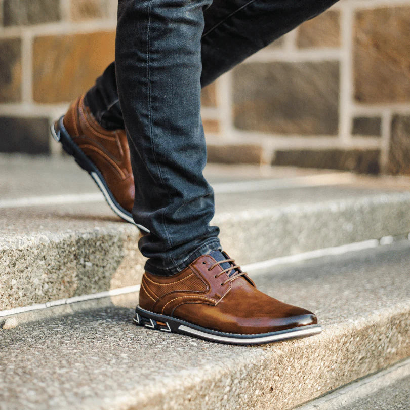 Herren Klassische Oxford-Schuhe aus veganem Leder in Braun – Eleganz trifft auf sportliches Design