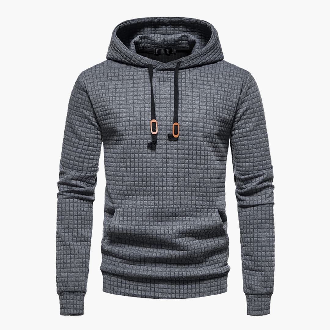 Herren Kapuzenpullover Kariert – Moderner Freizeit-Hoodie für Alltag und Sport