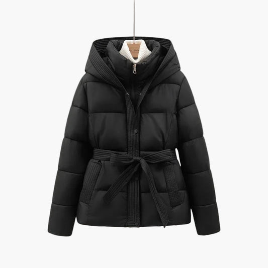Damen Winter Steppparka mit Gürtel – Modischer Alltagsmantel für kalte Tage