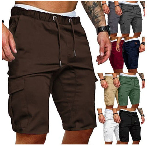 Wayne – Enge elastische Herren-Cropped Shorts