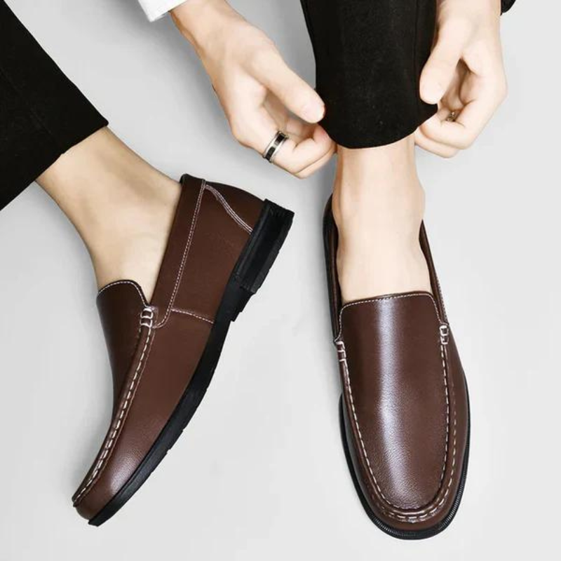 Valdemir – Mocasines slip-on de cuero sintético en estilo elegante para negocios y ocio