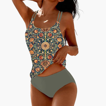 Costume da Bagno da Donna in Stile Boho – Due Pezzi alla Moda per Spiaggia & Piscina