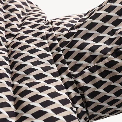 Giacca imbottita da donna con cintura e cappuccio – Giacca invernale elegante e idrorepellente per tutti i giorni e outdoor