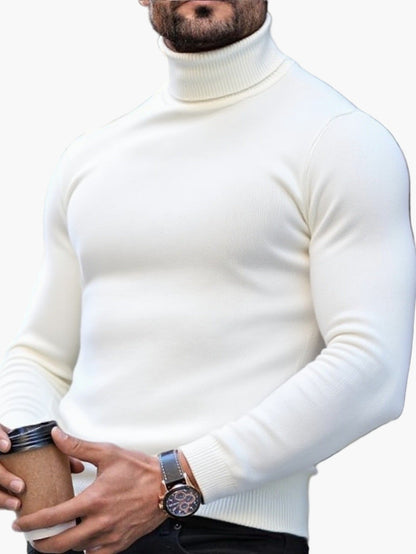 Herren Rollkragenpullover Slim Fit – Stilvoller, Bequemer Freizeitpullover für Alltag und Büro
