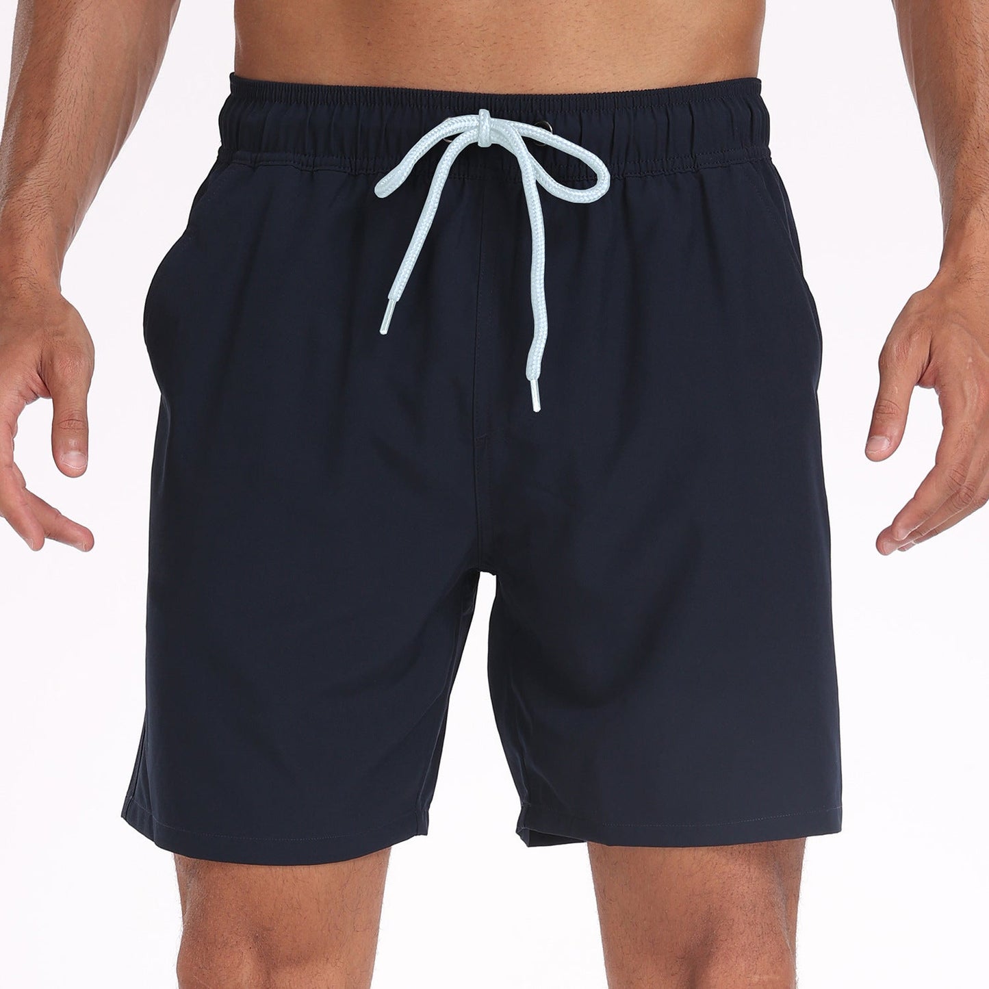 Herr Badeshorts med innerficka – Sportiga strandshorts med praktisk smartphone-ficka