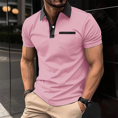 Stewart – Camiseta polo ajustada y moderna de manga corta