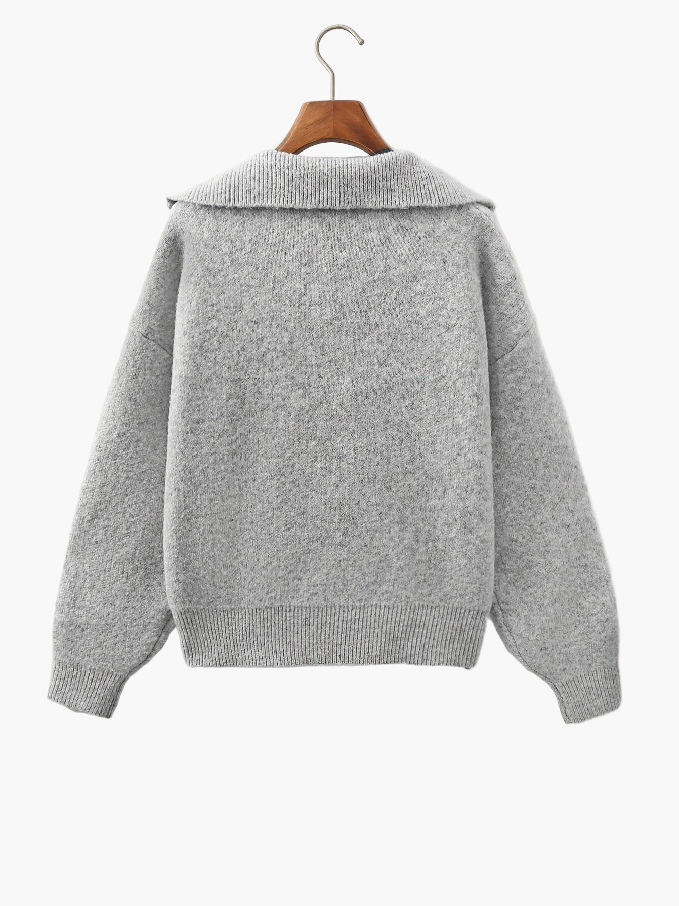 Damen Vintage Pullover mit V-Ausschnitt – Lässiger Herbst/Winter Strickpullover