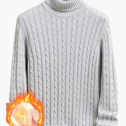 Herren Rollkragenpullover Strickmuster – Modischer Freizeitpulli für Alltag und Büro