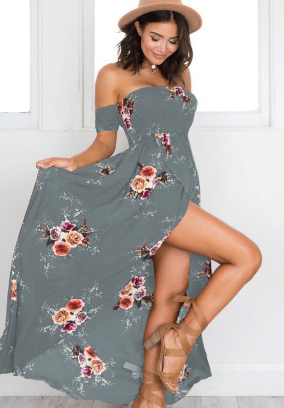 Alison – Boho Off-Shoulder Sommerkleid