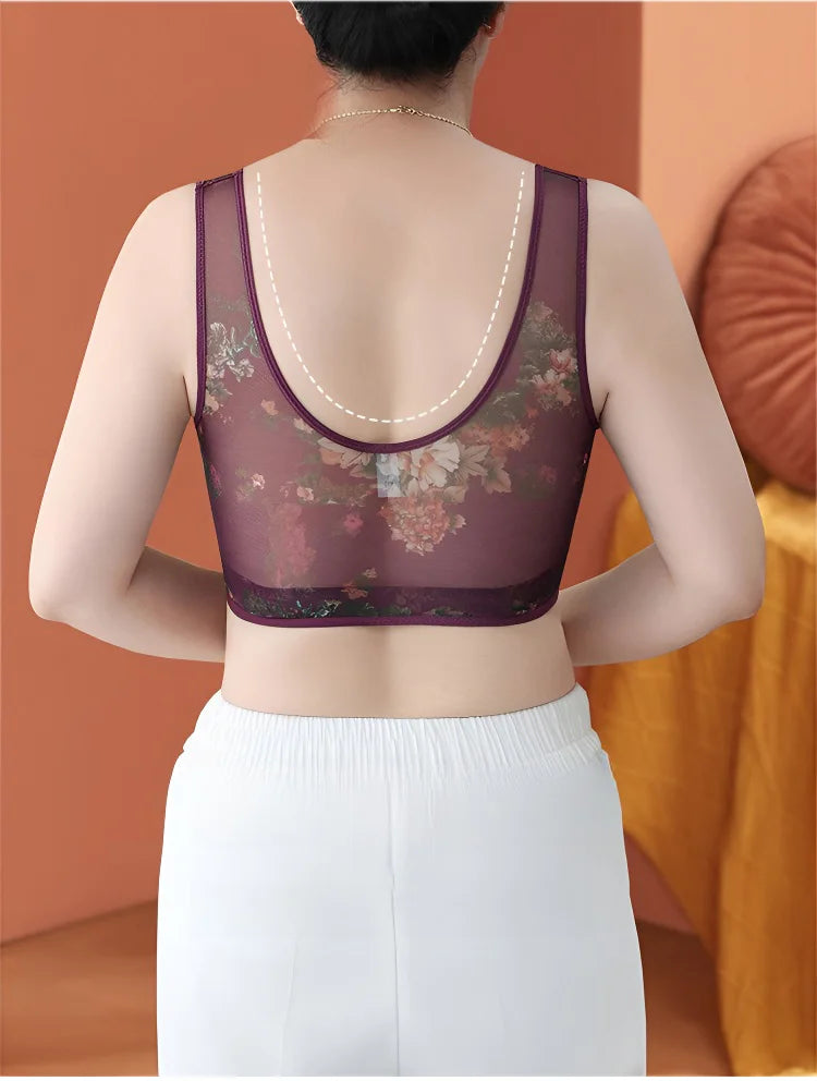 Damski komfortowy biustonosz bez fiszbin – ultralekki, oddychający, idealny na lato