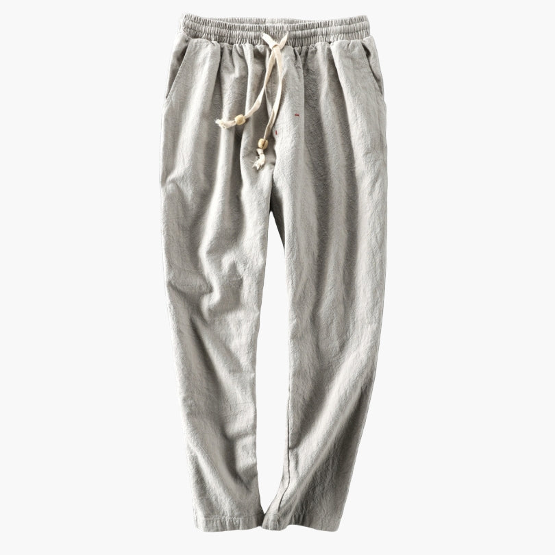 Heren Japanse vrijetijdsbroek in moderne outdoorstijl met comfortabele tailleband
