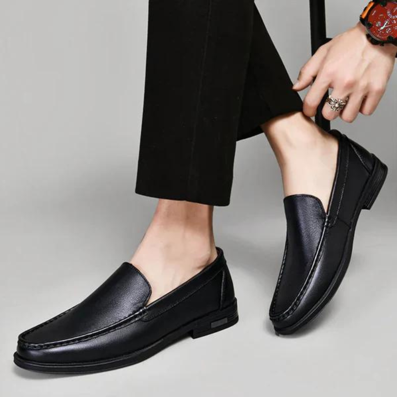 Valdemir – Mocasines slip-on de cuero sintético en estilo elegante para negocios y ocio