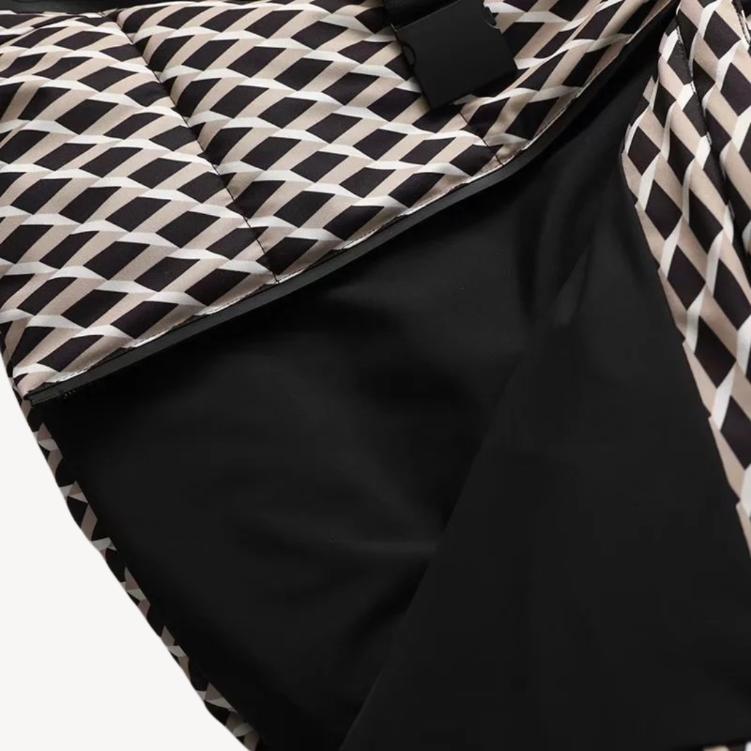 Giacca imbottita da donna con cintura e cappuccio – Giacca invernale elegante e idrorepellente per tutti i giorni e outdoor