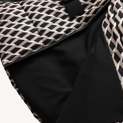 Giacca imbottita da donna con cintura e cappuccio – Giacca invernale elegante e idrorepellente per tutti i giorni e outdoor