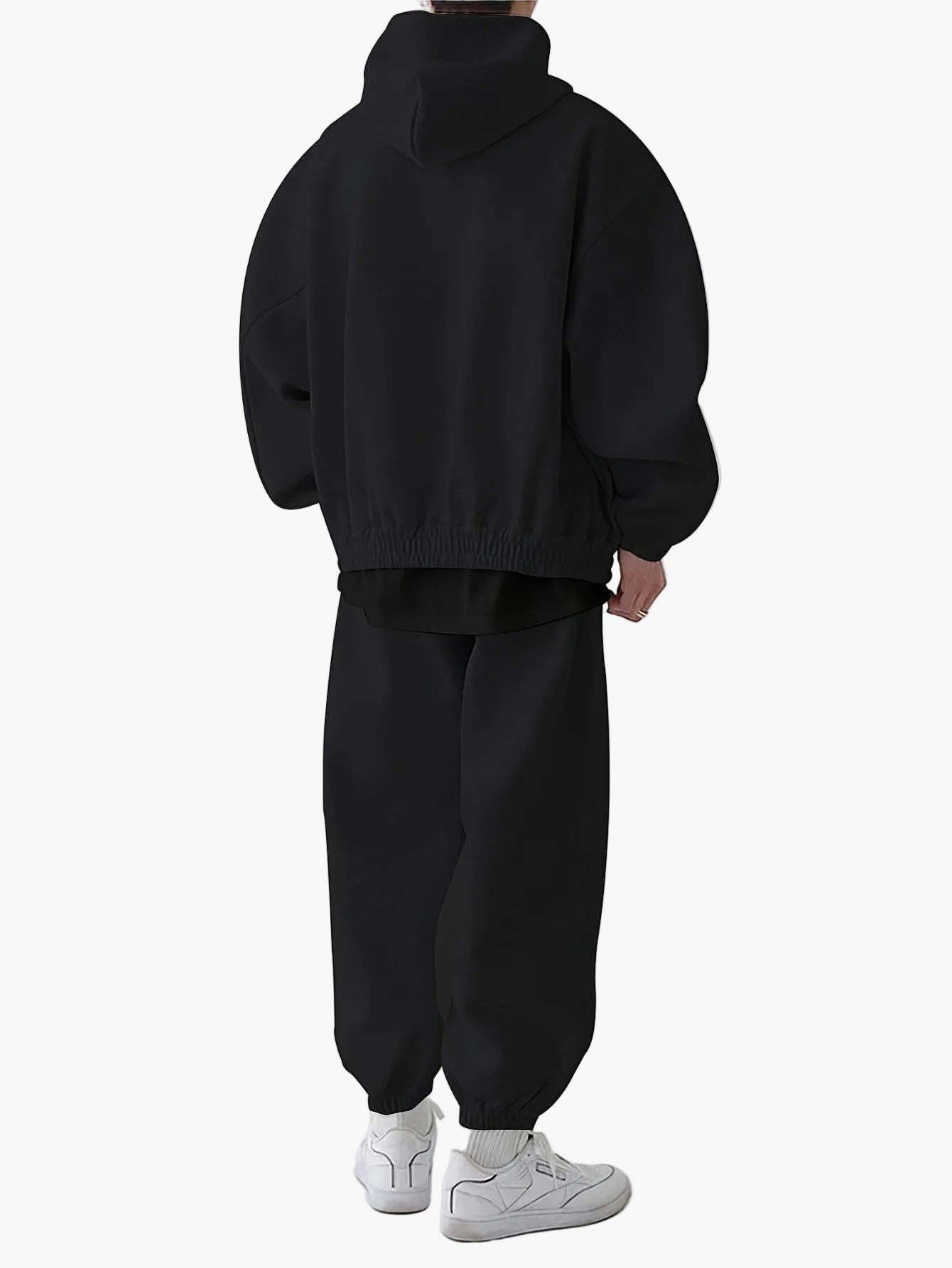 Heren Oversize Trainingspak Set met Capuchon, Sportieve Vrijetijdslook, Ideaal voor Herfst en Winter