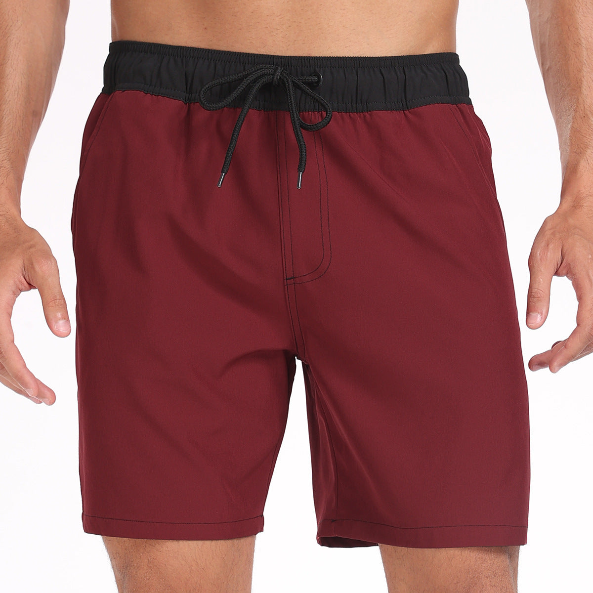 Herr Badeshorts med innerficka – Sportiga strandshorts med praktisk smartphone-ficka