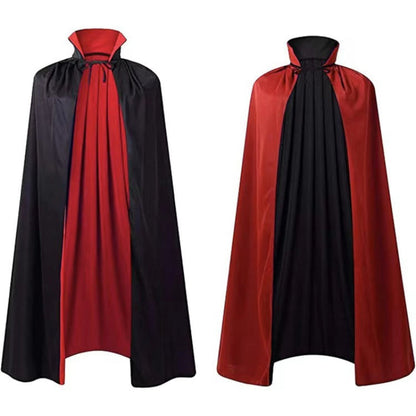 Halloween Vampir Umhang Unisex – Reversibler Cape für Kostümpartys & Gruselige Verkleidungen