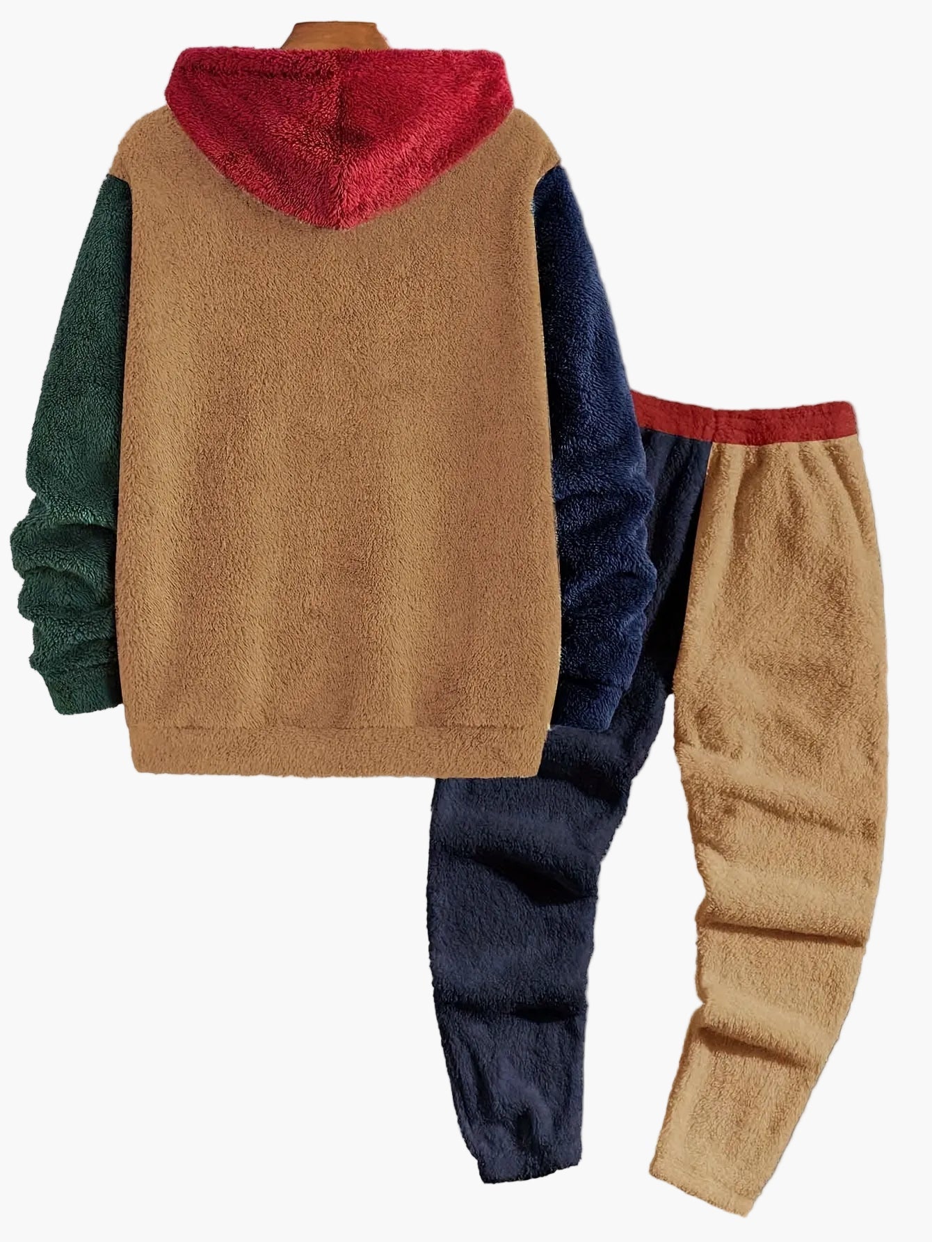 Herren Freizeit Zweiteiler Set Kapuzenpullover und Jogginghose, Kuschelig, Herbst/Winter, Streetwear Style