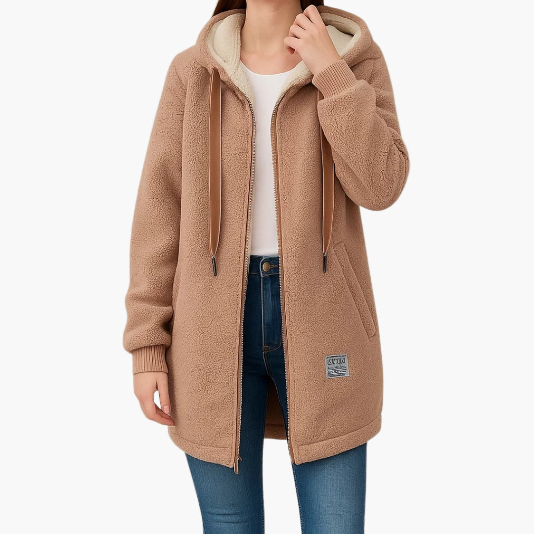 Pile con cappuccio da donna – Comfort alla moda per tempo libero e uso quotidiano