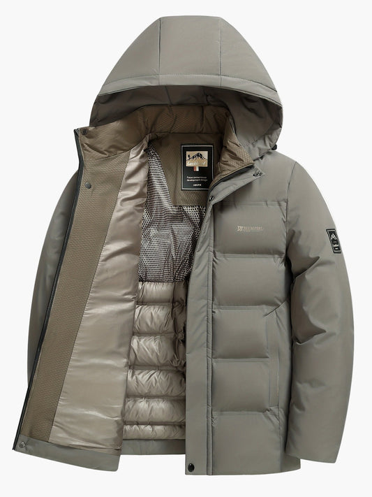 Herren Outdoor Winter Steppjacke mit Kapuze – Casual & Warm für Alltag und Freizeit