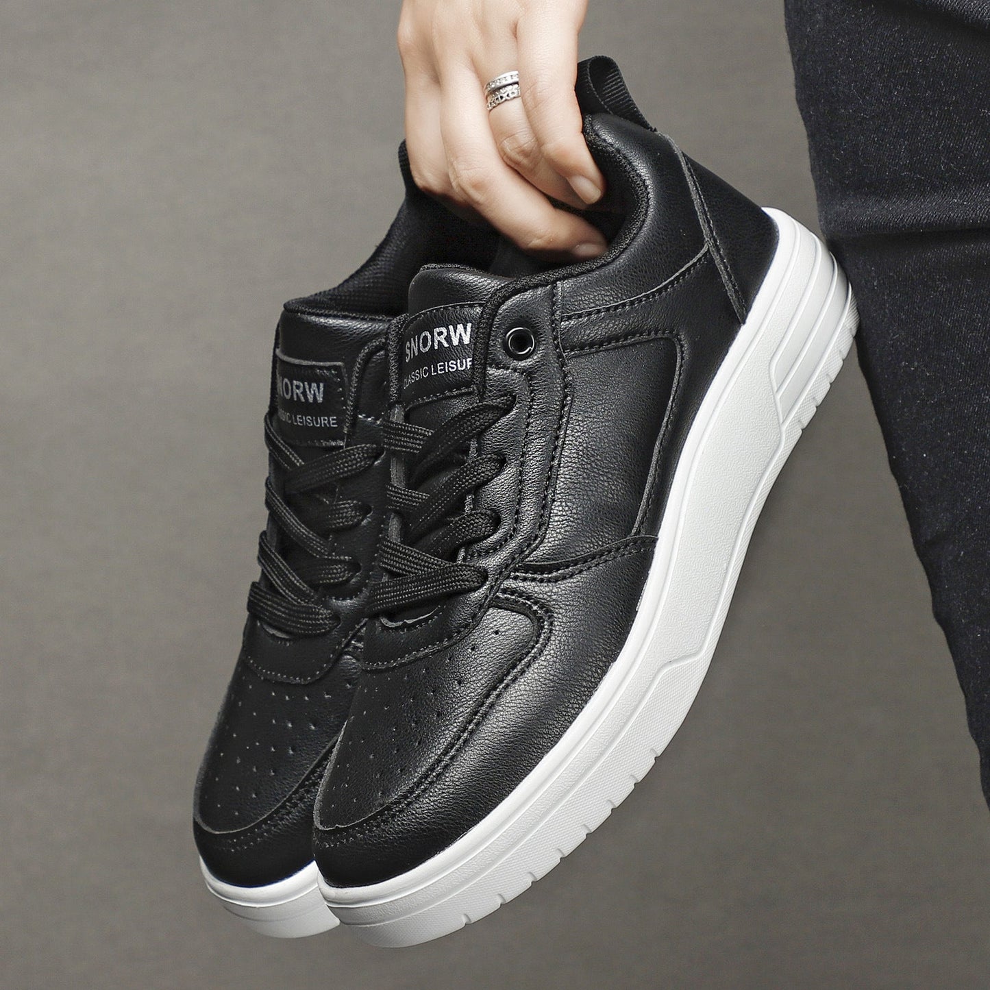 Colin – Scarpe da uomo in pelle vegetale di puro bianco