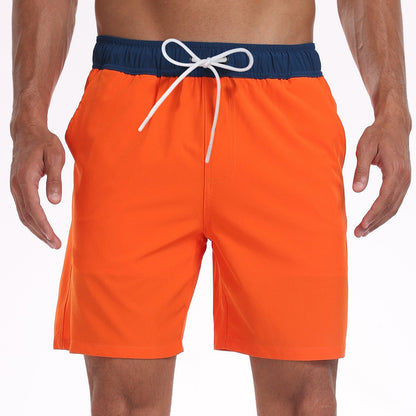Herr Badeshorts med innerficka – Sportiga strandshorts med praktisk smartphone-ficka