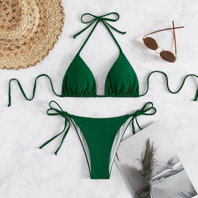 Anne – Bikini colorato a fascia annodata