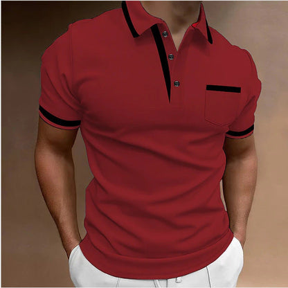 Heren poloshirt slim fit met korte mouwen – Elegante vrijetijdslook voor dagelijks gebruik & kantoor