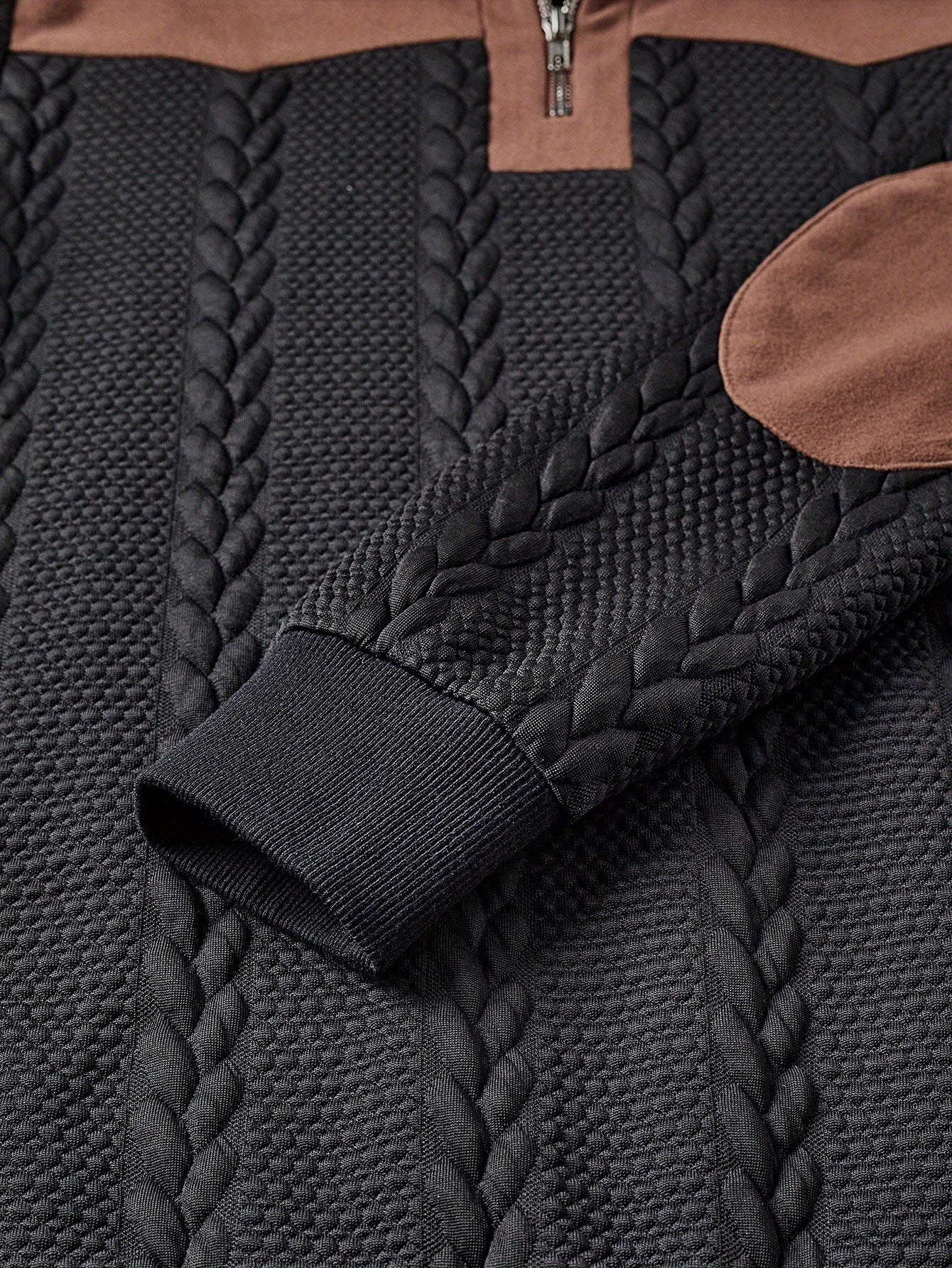 Herren Strickpullover mit modischem Zipper und Kontrast-Details – Lässiger Alltagsstil