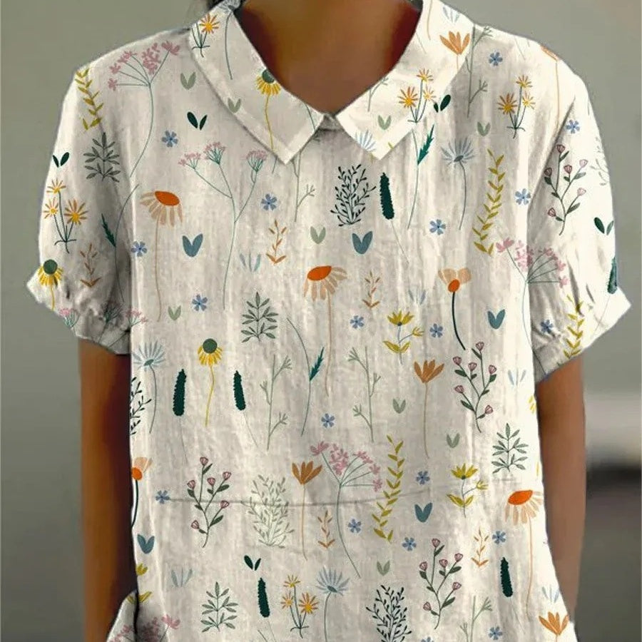 Gabrielle – Lässiges Damenhemd mit kurzem Ärmel