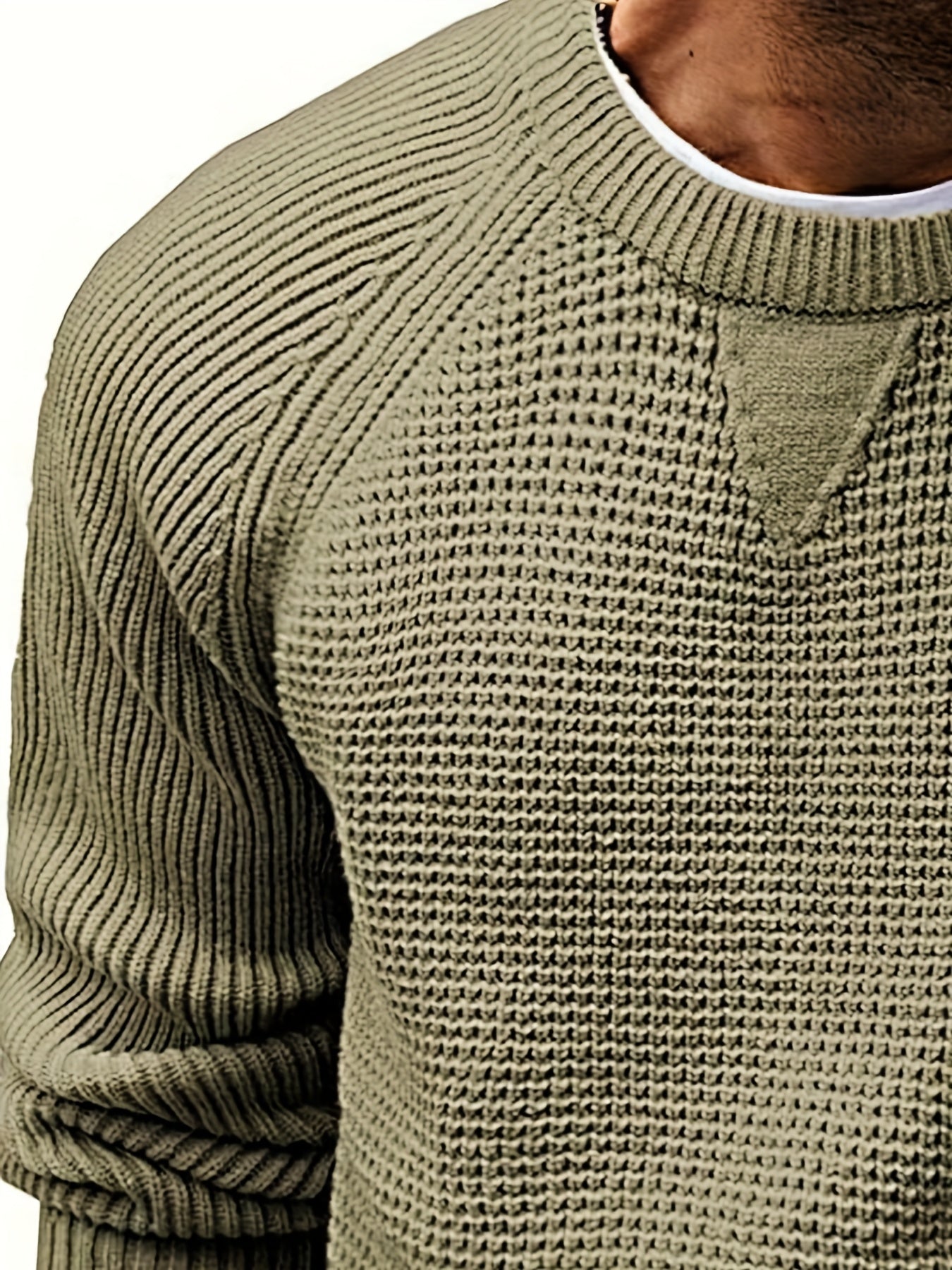Herren Vintage Strickpullover – Lässiger Rundhals Sweater für Alltag & Freizeit