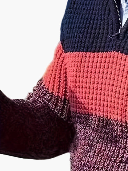 Herren Strickpullover mit Reißverschluss – Moderner Freizeitpulli für Alltag & Büro