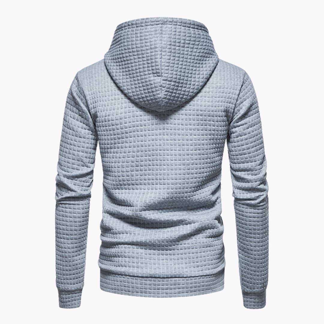 Herren Kapuzenpullover Kariert – Moderner Freizeit-Hoodie für Alltag und Sport