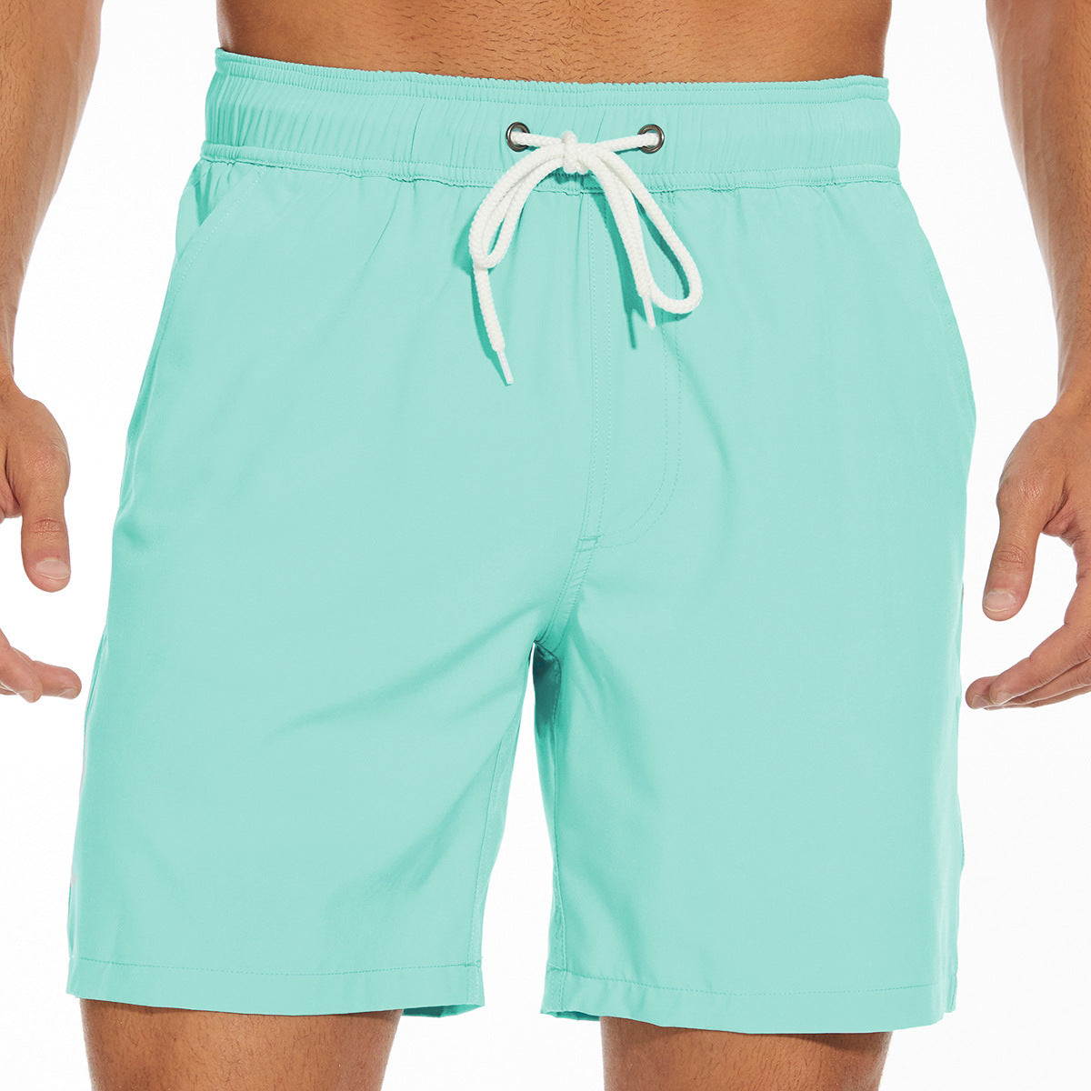 Herr Badeshorts med innerficka – Sportiga strandshorts med praktisk smartphone-ficka