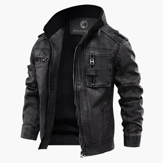 Herren Bikerjacke Vintage Stil – Urbaner Fashion Klassiker für Alltag und Freizeit
