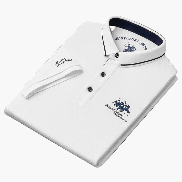 Polo clásico moderno para hombre – Estilo casual elegante con bordado y botonadura