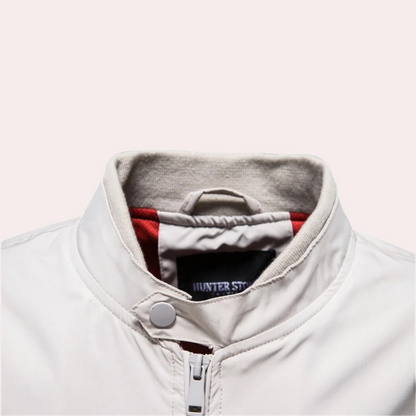 Lässige Herren Sommerjacke mit Stehkragen und Reißverschluss