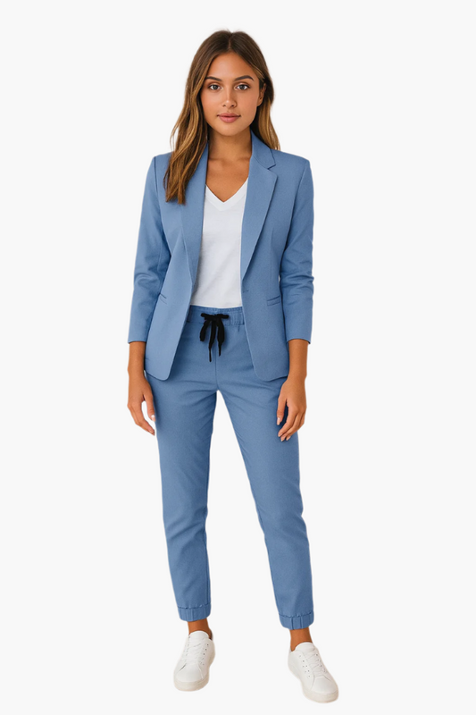 Damen Business Jogginganzug Set – Blazer & Hose für Büro, Alltag und Events