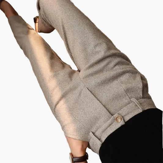 Dames Elegante zakelijke broek – Klassieke, smal gesneden pantalon voor kantoor & dagelijks gebruik