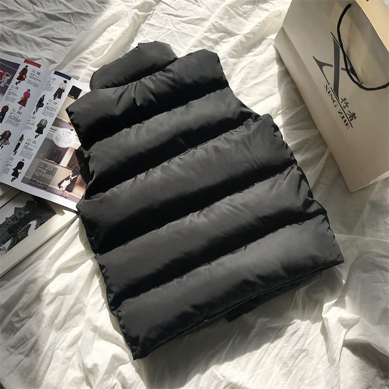 Chaleco acolchado para mujer con cuello alto – Chaqueta de transición de moda para exterior y uso diario